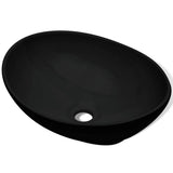 275397 Ceramic Basin 40x33 cm Black