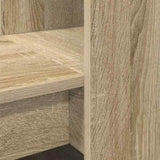Desk with Shelf Sonoma Oak 122 x 67 x 145 cm Engineered Wood 3337259