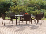 Garden Dining Set Brown 3156673
