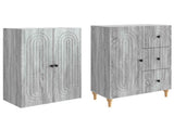 Cabinet Set 2 pcs 66 x 34.5 x 90 cm Engineered Wood 3416481
