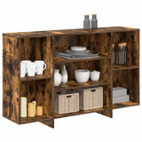 Sideboard Smoked Oak 120x30x75 cm Engineered Wood 813065
