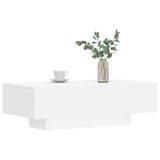 ZNTS Coffee Table White 100x49.5x31 cm Engineered Wood 833889