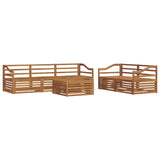 Outdoor Sofa Set 6 pcs Natural Solid Acacia Wood 3373034