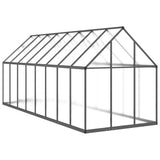 Greenhouse with Base Frame Anthracite 445x169x195 cm Aluminium 3266334