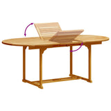 5 Piece Garden Dining Set Solid Wood Acacia and Textilene 3279286