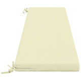 2-Piece Bench Cushions SOEST 2 pcs 100% Polyester Cream 949231