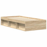 Bed Frame without Mattress Sonoma Oak 75x190 cm Small Single Small Single 3203847