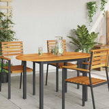 Table Top Oil Natural 120 x 70 x 2 cm Solid Acacia Wood 4108102