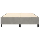 Box Spring Bed Frame Light Grey Full Velvet 3121150