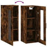 Wall Mounted Cabinet Smoked Oak 34.5x34x90 cm 828921