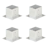 Post Anchors 4 pcs Galvanised Metal 141 mm 145452