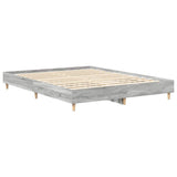 Bed Frame Grey Sonoma Engineered wood, solid eucalyptus wood 3328722