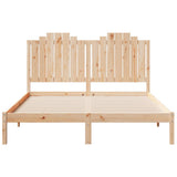 Extra Long Bed Frame without Mattress 140x210 cm Solid Wood 3309215