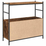 Bookshelf Smoked Oak 80 x 30 x 78.5 cm Engineered Wood 862931