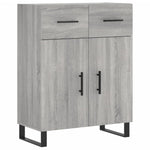 Highboard Grey Sonoma 69.5x34x180 cm Engineered Wood 3198175