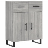 Highboard Grey Sonoma 69.5x34x180 cm Engineered Wood 3198175