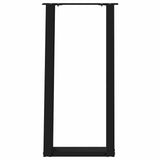 Console Table Legs U-Shaped 2 pcs Black 38x cm Steel 4012780