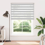 Zebra Blind Light Grey 135x230 cm Fabric Width 130.9 cm Polyester 4014502