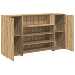 Reception Desk Artisan Oak 180x50x103.5 cm Engineered Wood 3324177