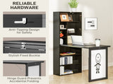 Three-Part Work Desk, with Storage and Writing Board - Black T3398P344675
