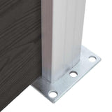 148985 Fence Panel WPC 175x146 cm Black