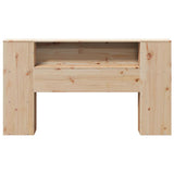Headboard with Storage 120 cm Solid Wood Pine 855636