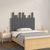 Wall Headboard Grey 95.5x3x80 cm Solid Wood Pine 824785