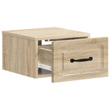 Wall-Mounted Bedside Cabinet 2 pcs Sonoma Oak 34.5 x 33 x 20 cm 899280