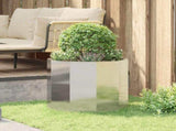 Planter Silver 60 x 60 x 50 cm Stainless Steel 883763
