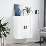 Wall Mounted Cabinet White 69.5x34x90 cm Engineered Wood 830380
