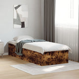 Bed Frame without Mattress Smoked Oak 100x200 cm 3281053