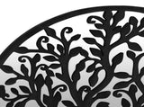 Round Garden Mirror Black Iron, Glass 60 cm Diameter 318372