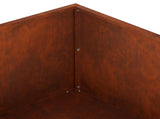 Garden Planter 2 pcs Rusty 100 x 100 x 30 cm Weathering Steel 8005091