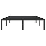 Metal Bed Frame without Mattress Black 120x190cm 373652