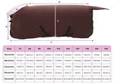 Horse Blanket Full Dark Brown 115 cm Polar fleece 42013341