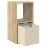 Bedside Table with Drawer 2 pcs Sonoma Oak 30.5 x 27 x 59.5 cm 8000617