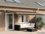 Manual Awning Frame with LEDs Taupe 5 x 3 m 3426395