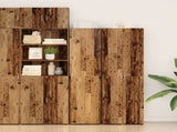 Highboard 2 pcs Old Wood 50 x 42.5 x 185 cm 3365585