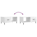Coffee Table High Gloss White 90 x 50 x 40 cm Engineered Wood 894959