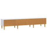 TV Cabinet with Drawer White 147 x 34.5 x 30 cm Engineered Wood 894705