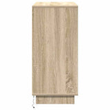 LED Sideboard Sonoma Oak 71 x 34.5 x 75 cm Engineered Wood 869652