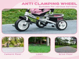 6 in 1 Kids Trike with Parent Handle, Canopy, 5-point Safety Belt, Storage, Footrest, Brake, for 1-5 T3398P348146