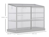 3 Tier Greenhouse Garden Outdoor Cold Frame Plant Flower Growth Transparent Polycarbonate Board T3398P317744