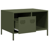Coffee Table Olive Green 68.5x50x43.5 cm Cold-rolled Steel 851284