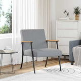 Armchair Light Grey 59 x 75 x 78 cm Fabric 42017662