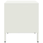 ZNTS Bedside Cabinet White 35x39x43.5 cm Steel 851254