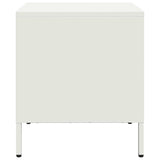 ZNTS Bedside Cabinet White 35x39x43.5 cm Steel 851254