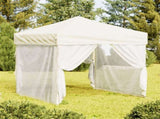 Folding Party Tent with Sidewalls Cream 2x2 m 93508