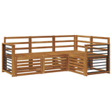 Sofa Sets 4 pcs Natural Solid Acacia Wood 3374739
