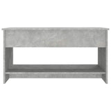 809651 Coffee Table Concrete Grey 102x50x52,5 cm Engineered Wood
